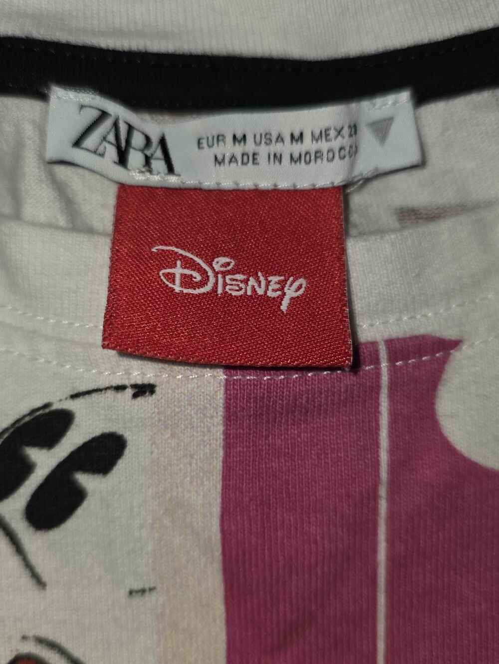 Zara Disney Vintage Comic-Style Mickey Mouse Tee/Dress Sz Medium - Picture 3 of 3